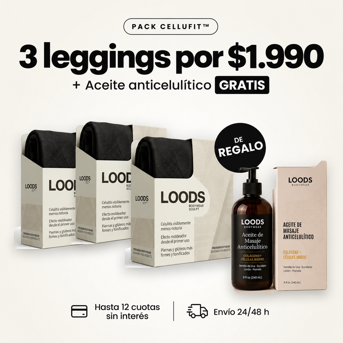 CelluFit™ – Leggings 3D Anticelulíticos y Moldeadores